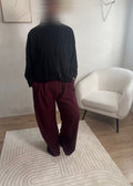 Pantalon bordeaux