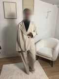 Ensemble blazer beige