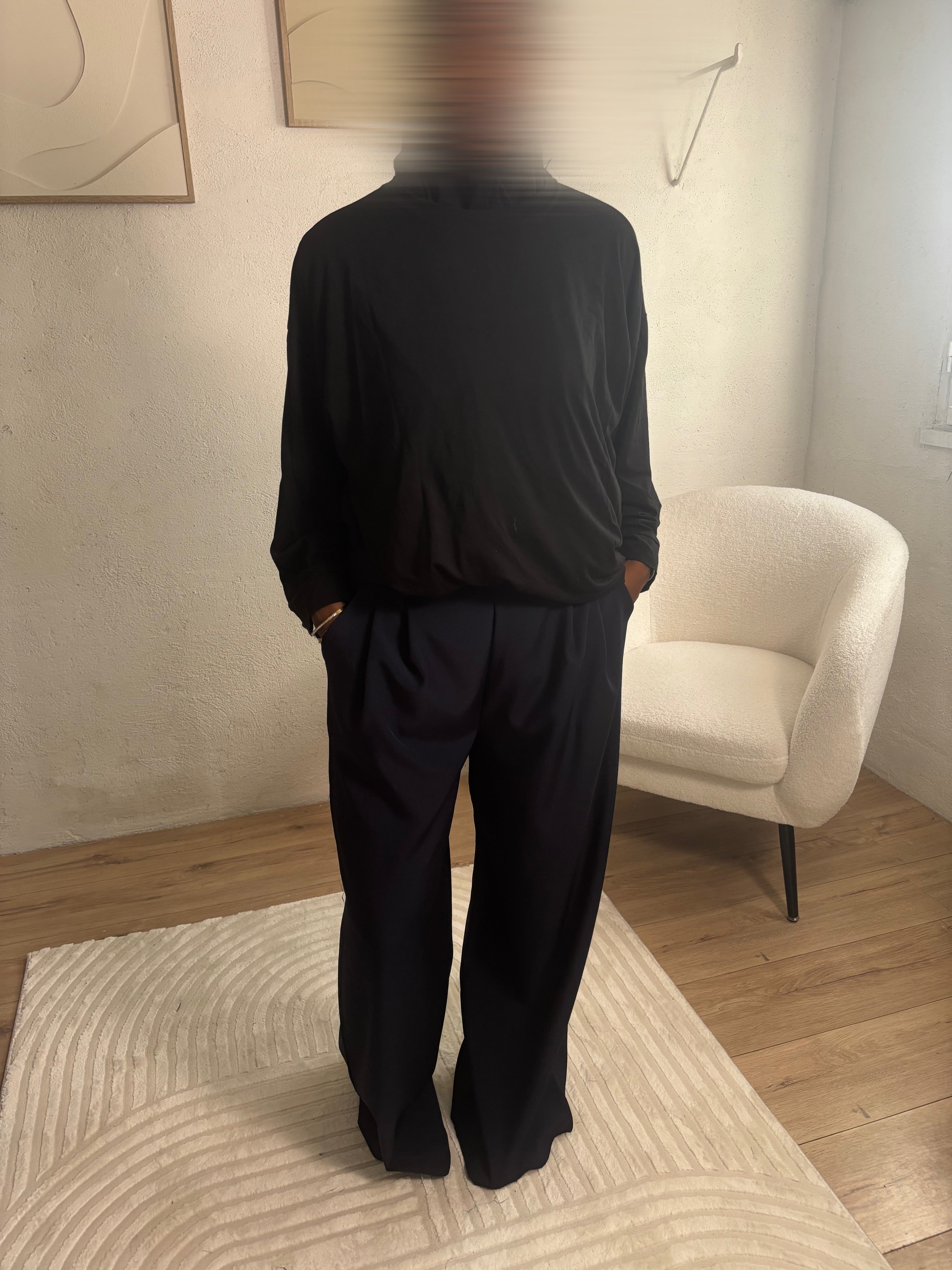Pantalon bleu marine