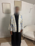 Gilet crochet bleu clair