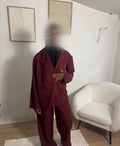 Ensemble blazer bordeaux